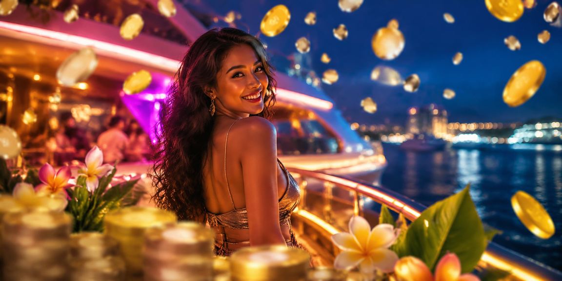 Pengguna menikmati taruhan di suasana pasar malam yang ramai