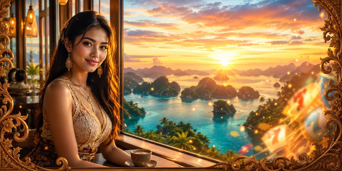Layar mesin slot berwarna cerah dengan simbol jackpot di sebuah kafe kasual Vietnam yang nyaman
